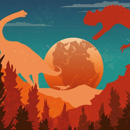 Dinosaurs Around the World logo